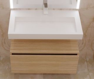 Раковина подвесная Armadi Art Flat 100см белый 859-100